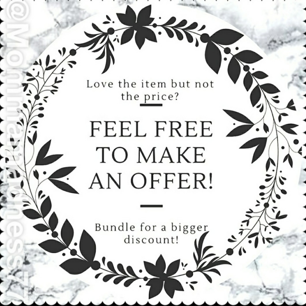 Reasonable offers accepted